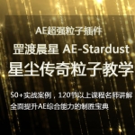 罡渡晨星AE-Stardust星尘粒子教程教学全套AE综合基础教程【全套完整不加密】
