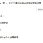 RWDS零基础商业运营插画实战班2022年结课【画质高清只有视频】