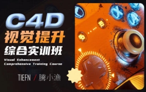 腾小渔C4D视觉提升综合实训班2023年【画质超清只有视频没素材】