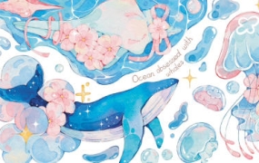 昭春落日ipad水彩胶带第3期2023【画质不错有笔刷和素材】